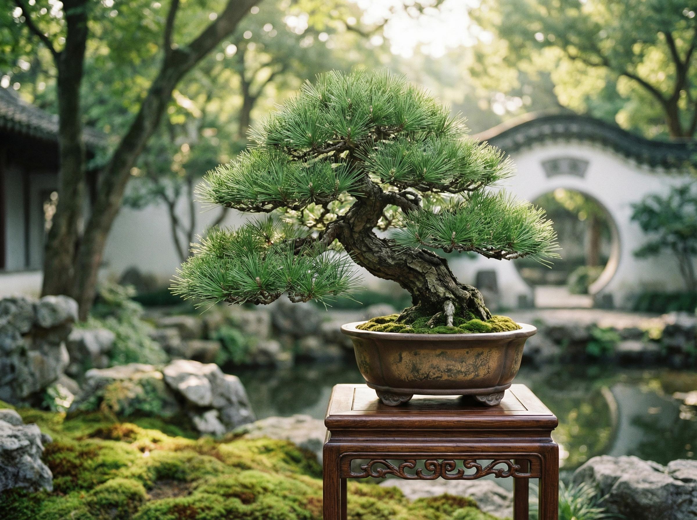 溏心vlog溏心vlog精选：五针松盆景养护视频教程